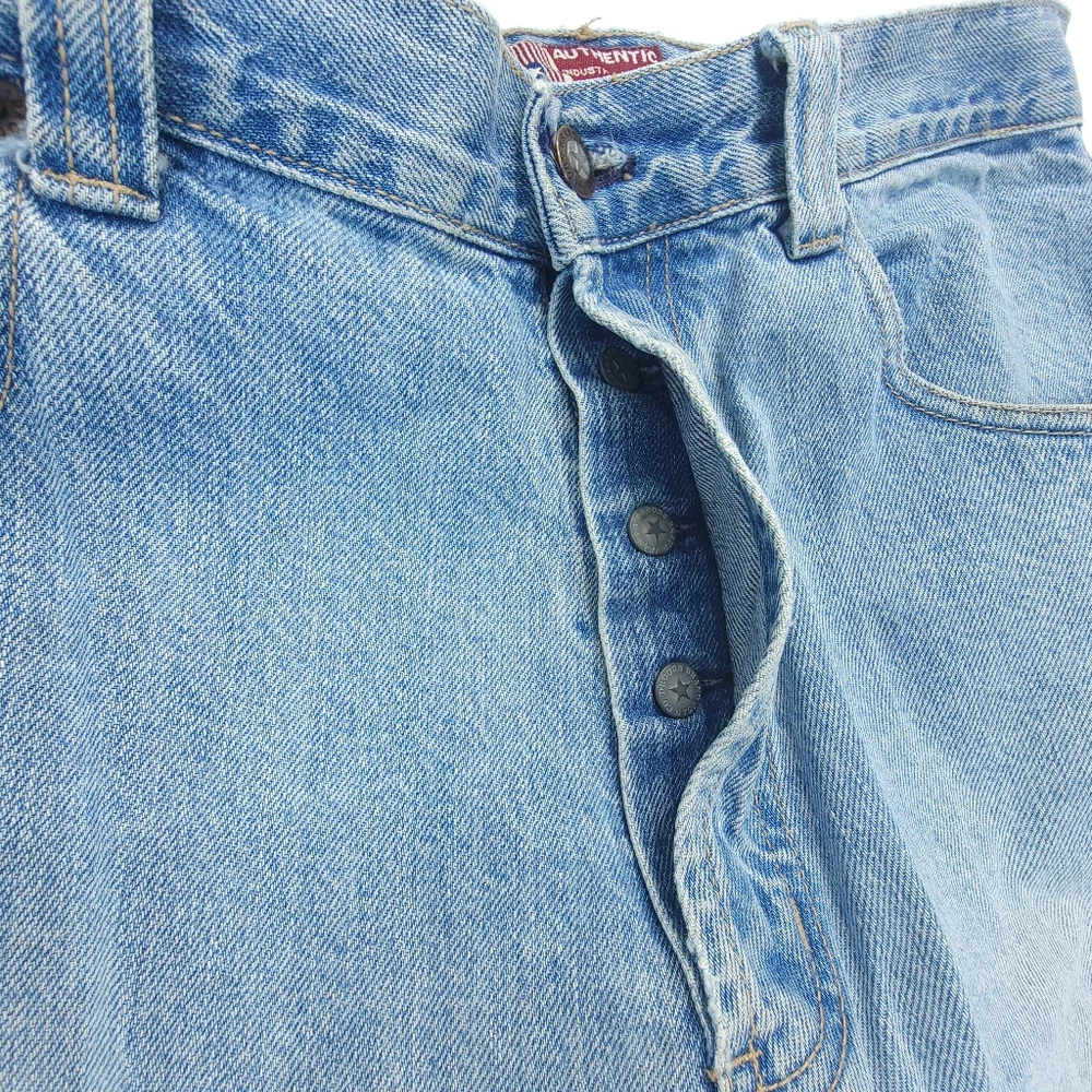 Vintage 90s Droors Clothing Button Fly Denim Pants Baggy DC USA 38x32